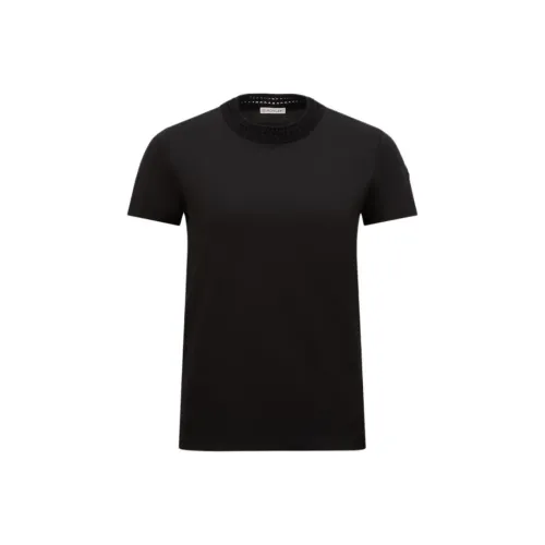 Moncler Crochet accent Cotton T shirt