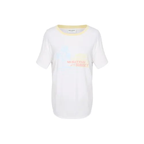 SAINT LAURENT T Shirts Women's White