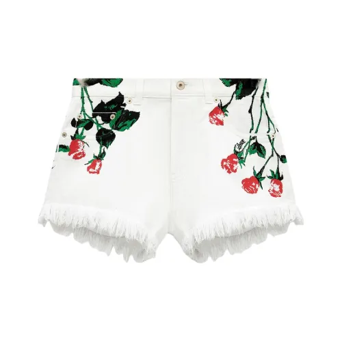 LOEWE Paula's Ibiza SS25 Denim Shorts Women's White