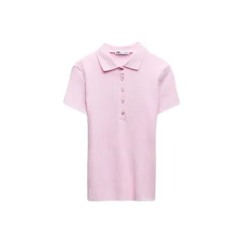 ZARA T-Shirt Women's Light Pink Red