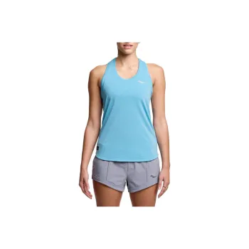 Saucony Stopwatch Singlet Tank Tops Women's Breeze Heather