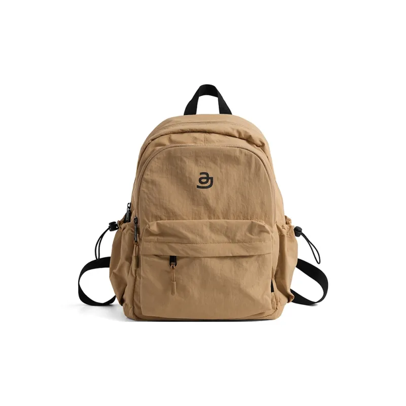 JACD Nylon Fabric Backpack Laptop Bag Regular Unisex Gray/Yellow-4
