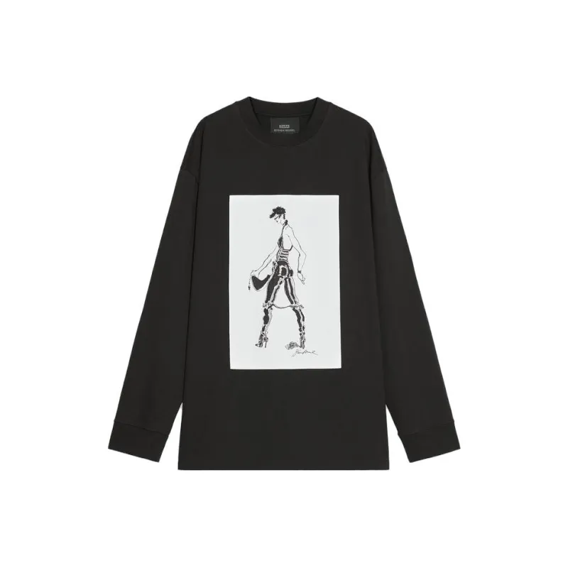 ZARA X STEVEN MEISEL Co-brand T-Shirts Women's Black-0