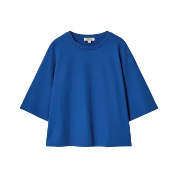 COS Drop Shoulder Sleeve T Shirt Women's Cobalt Blue