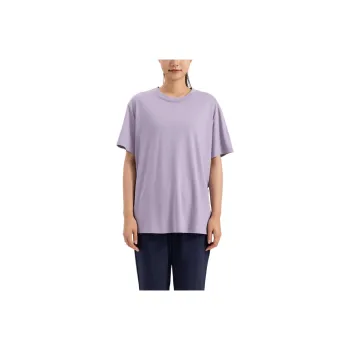 DECATHLON Drop Shoulder Sleeve T Shirt Women's Smokey Mauve