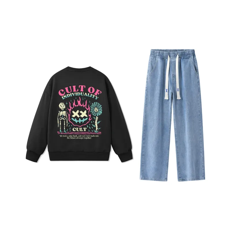 CULT OF INDIVIDUALITY Sweatshirt Sets Unisex-34