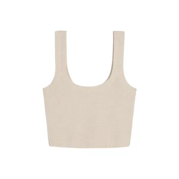 Hollister Tank Tops Women's Light Gray Oatmeal