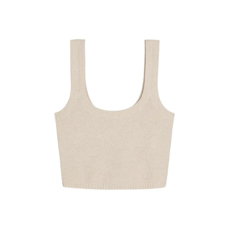 Hollister Tank Tops Women's Light Gray Oatmeal-0
