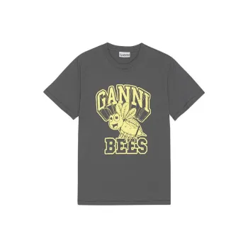 GANNI T Shirts Women's Volcanic Gray