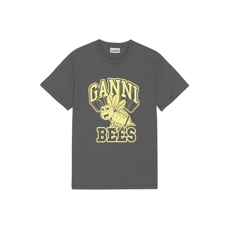 GANNI T Shirts Women's Volcanic Gray-0