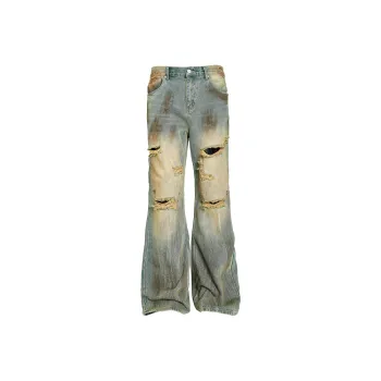 STEEPC Casual Pants Unisex Vintage Yellow