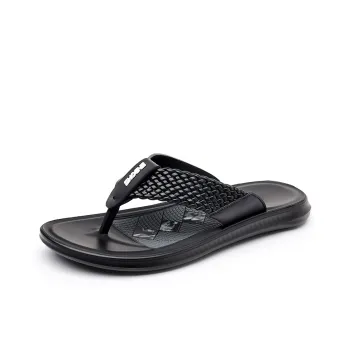PEHL Composite Sole Abrasion Resistant Slip Resistant Quick Dry Flip Flops Men's Black