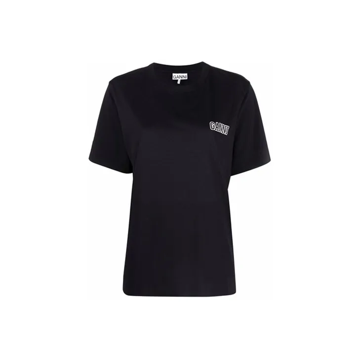 GANNI Software Jersey Tee 'Black'-0