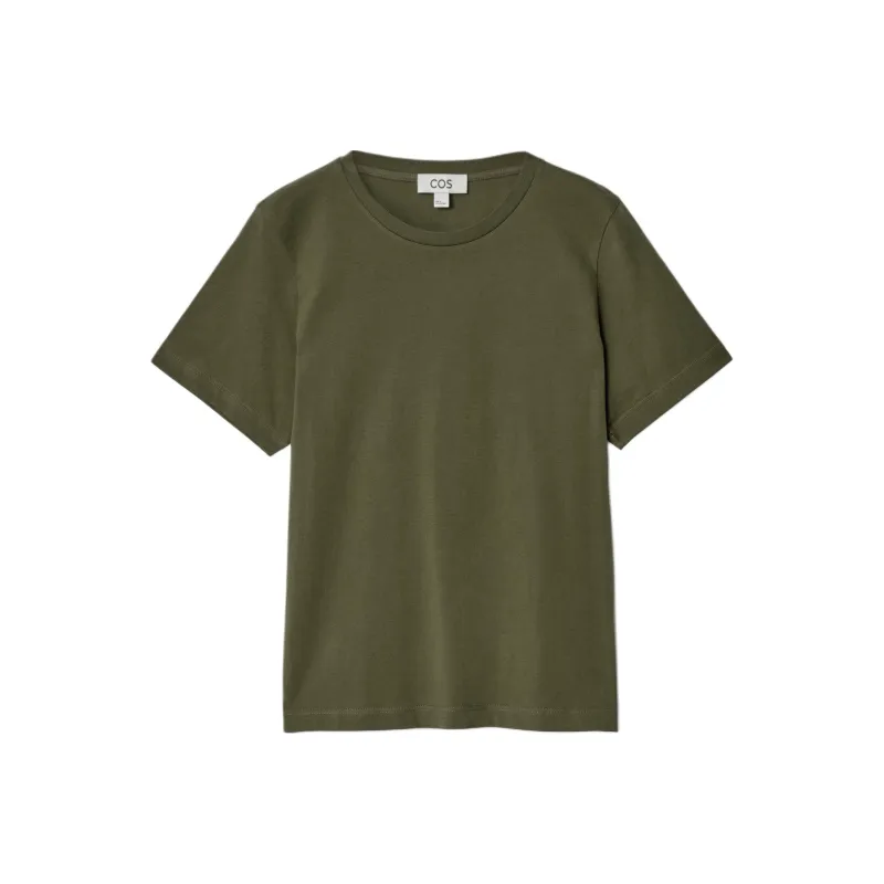 COS Regular T Shirt Women's Olive Green-0