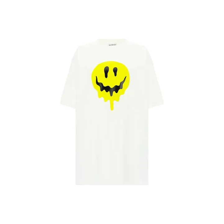 Balenciaga T Shirt Loose Fit Style Women's White-0