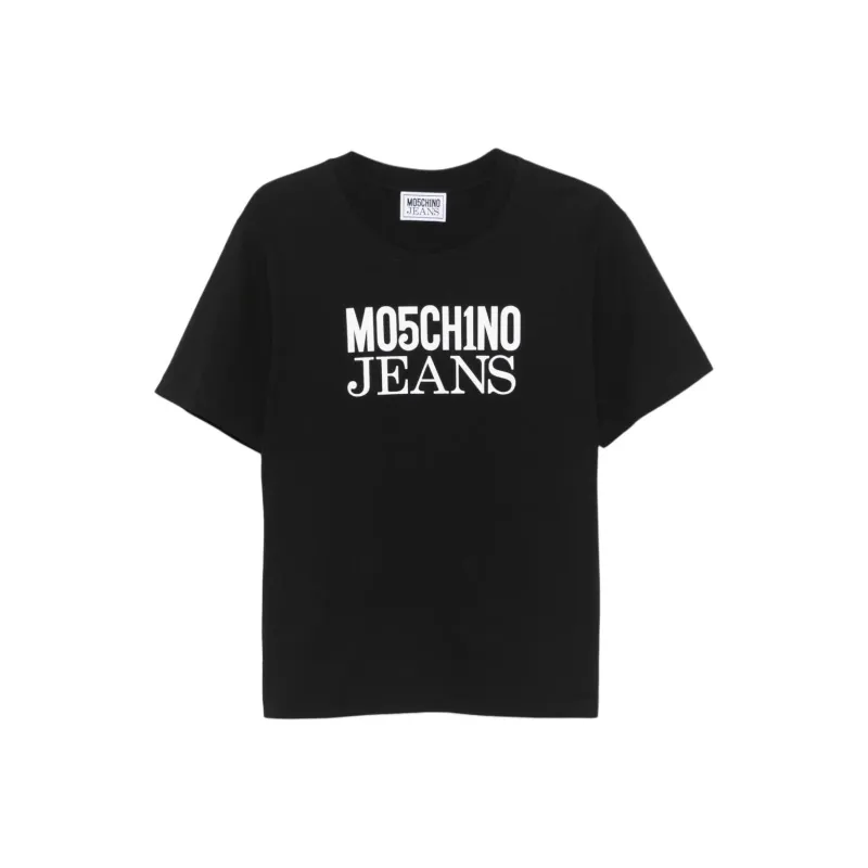 MOSCHINO Jeans Logo Printed Crewneck T Shirt-0
