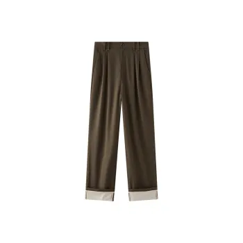 Organic Emotion Casual Pants Unisex Forest Brown Green