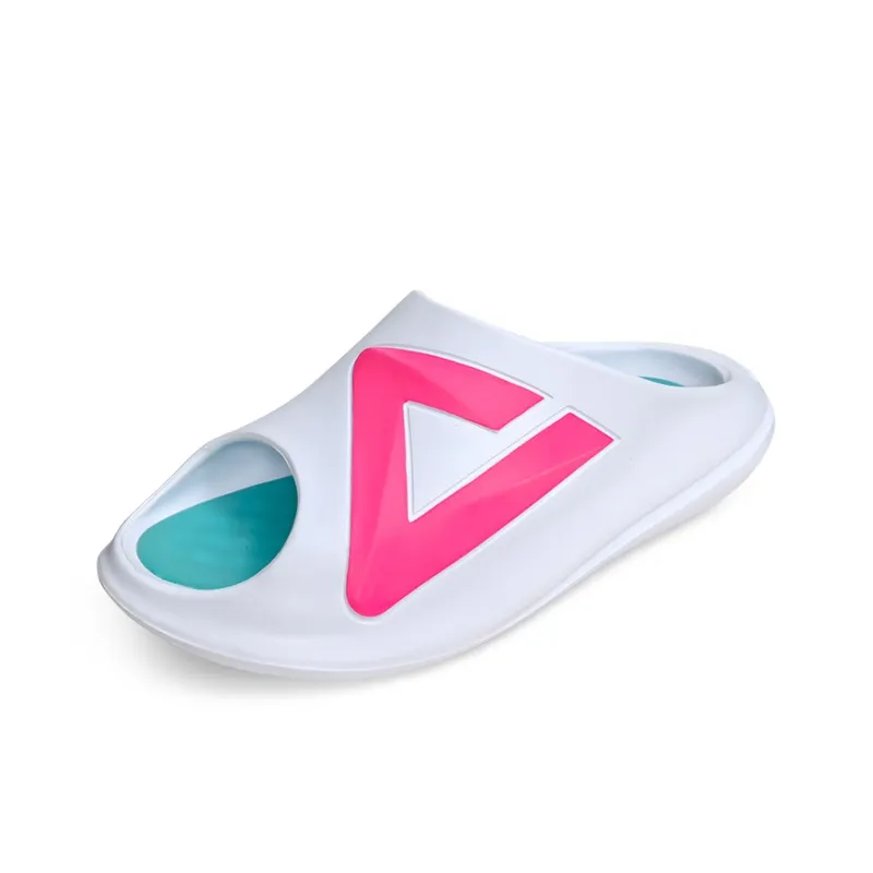 PEAK Slippers Unisex White Rose Red Green-2