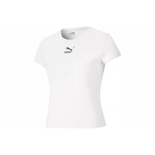 PUMA Set in Sleeve T Shirt Women's White