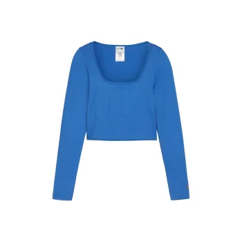 PUMA CORSET LONG SLEEVE T Shirt Women's Blue