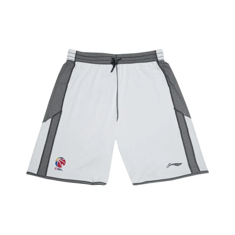 LINING Sports Basketball Collection Sports Shorts Men White-0