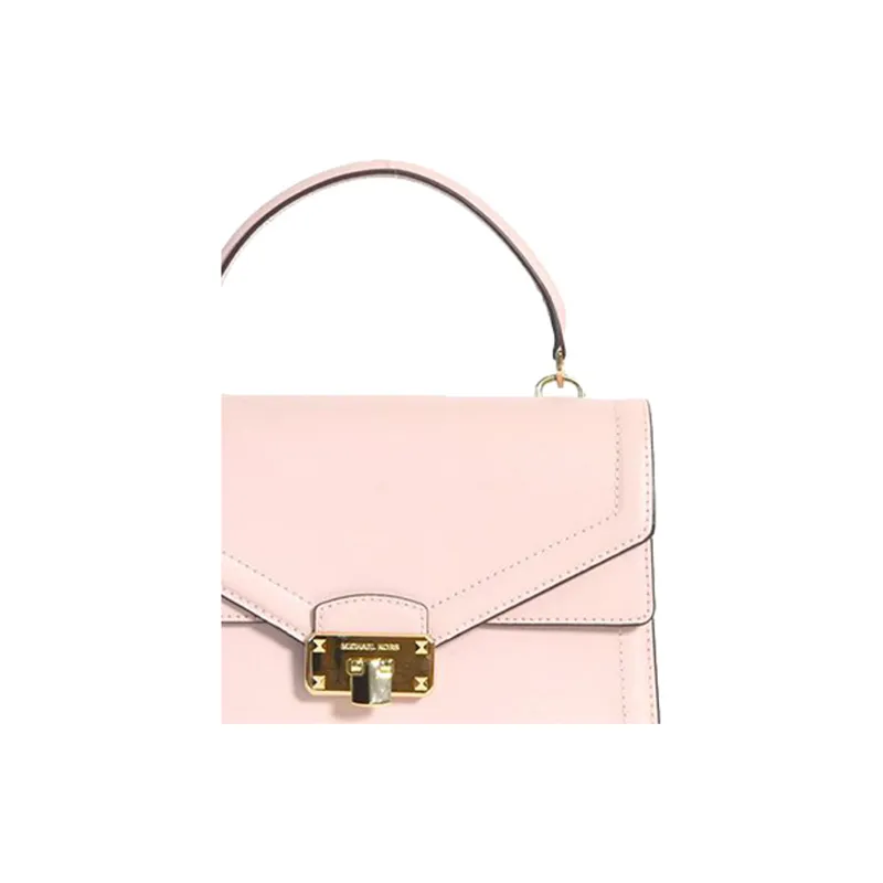MICHAEL KORS Kinsley Leather Shoulder Bag Crossbody Bag Handbag Medium Size Women's Pink-3