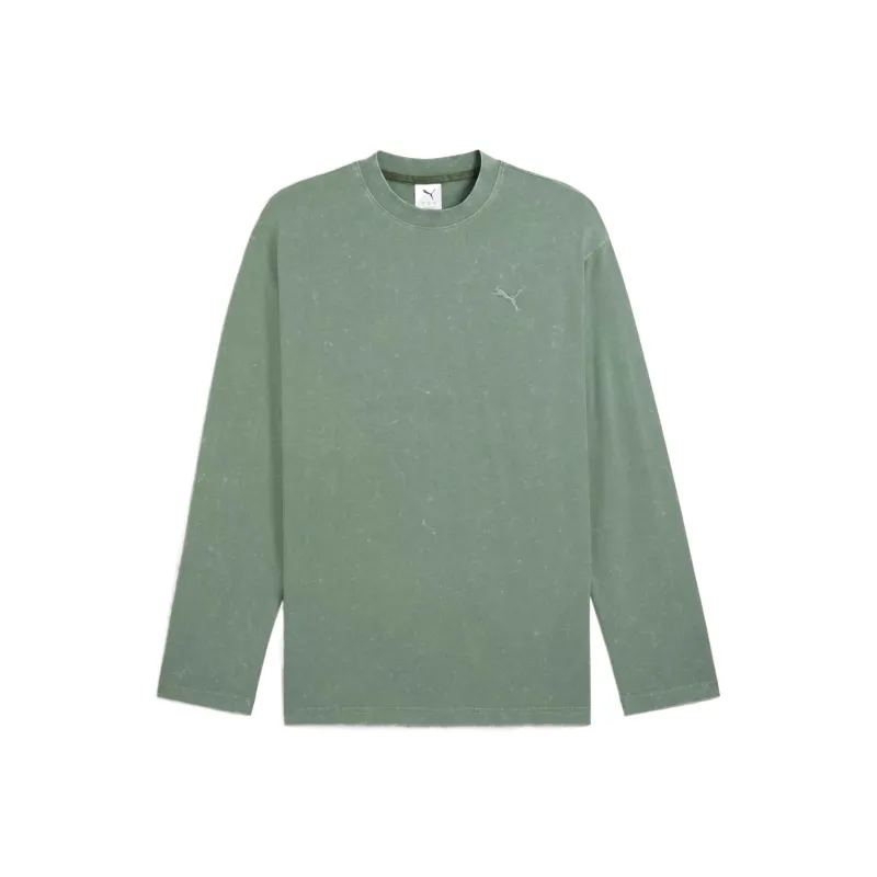 PUMA Drop Shoulder Sleeve T Shirt Women's Green-0