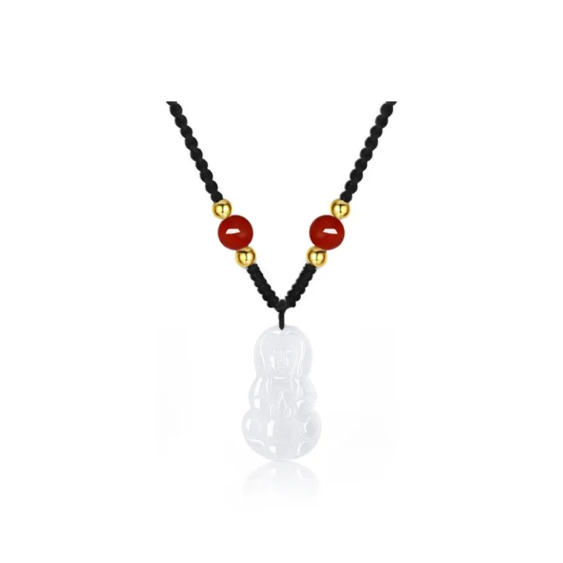HAPPY BEAN Chalcedony Necklaces Women's-3