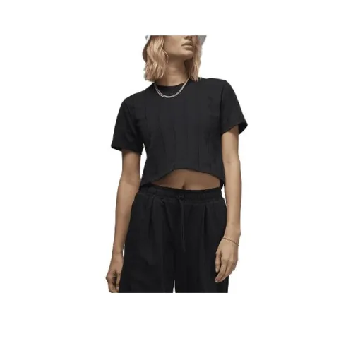 JORDAN Flight Crop Tops Women's Black