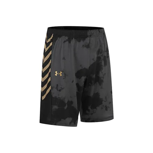 houndstooth-print high-waist shorts