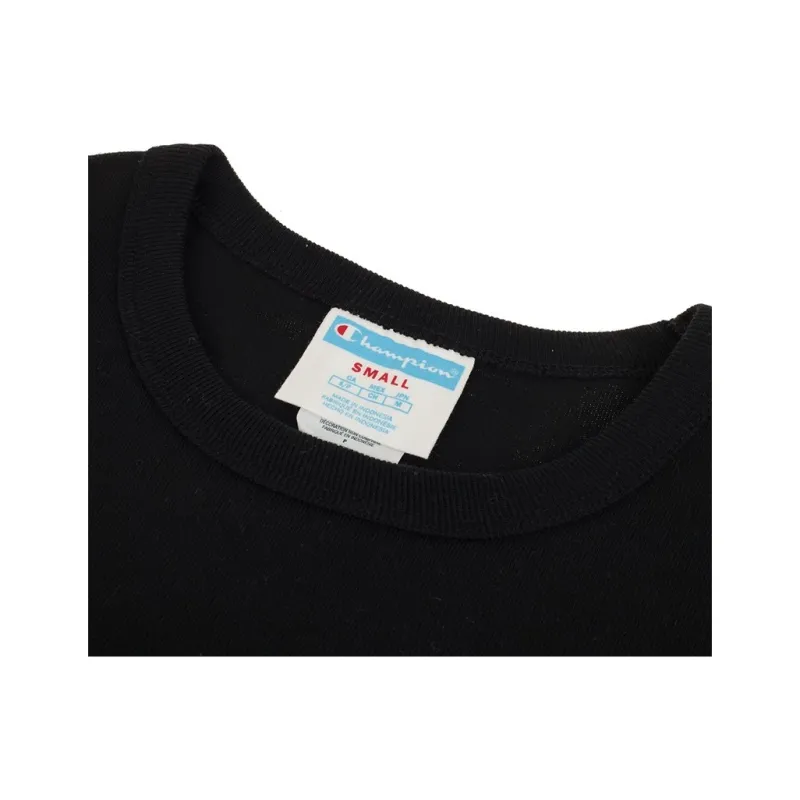 Champion Straight T-Shirt US Version Unisex Black-6