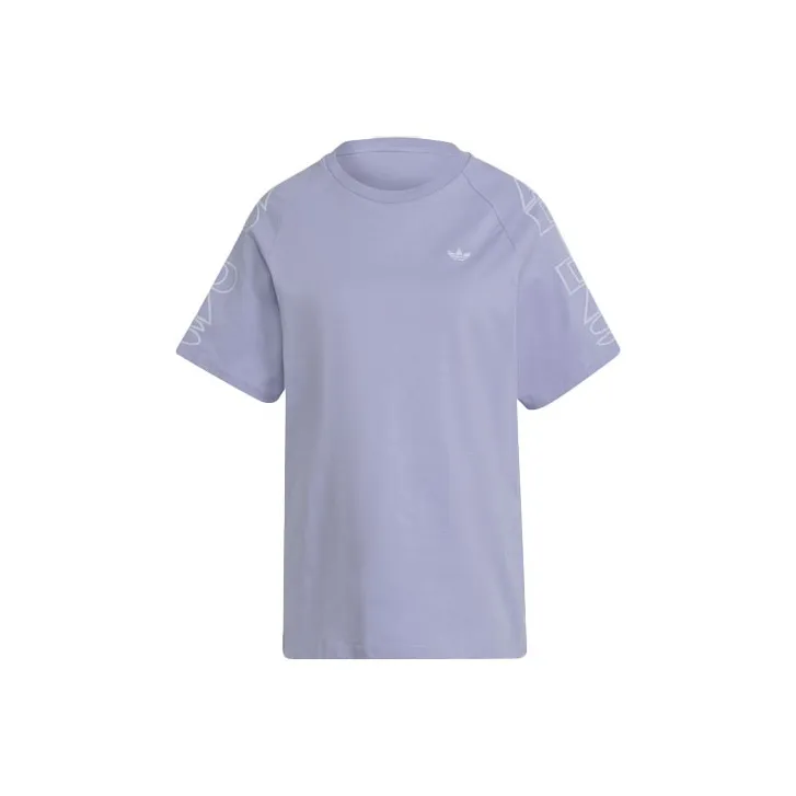 Adidas Originals T Shirts Women's Light Purple-0
