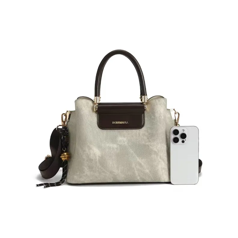 CHAOFANJI Mom Bag, Shoulder Bag, Crossbody Bag, Handbag PU Regular Women's Apricot-4