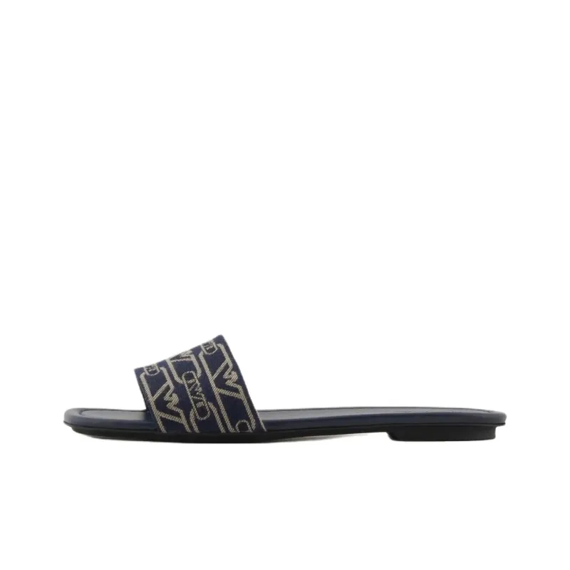EMPORIO ARMANI Slide Slippers Women's Marine Blue-0