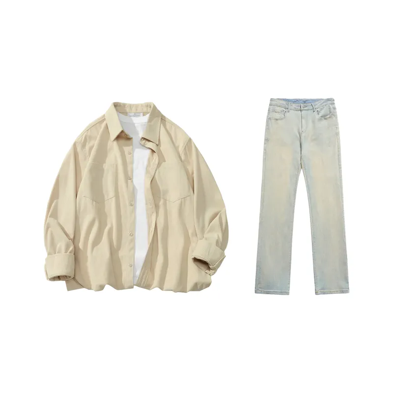 LIVINGTOWN Shirt Matching Set Unisex-3
