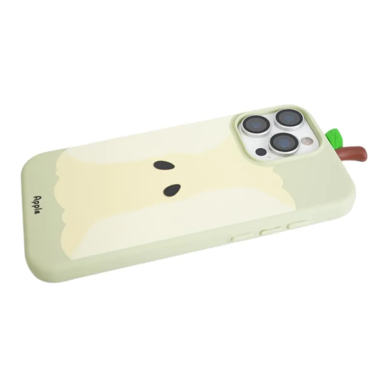 Sopi TPU Material 3D Effect Apple Branch With Pit Phone Cases Compatible With IPhone 16/15 Pro Max/Apple 13/14 Pro/Max-3