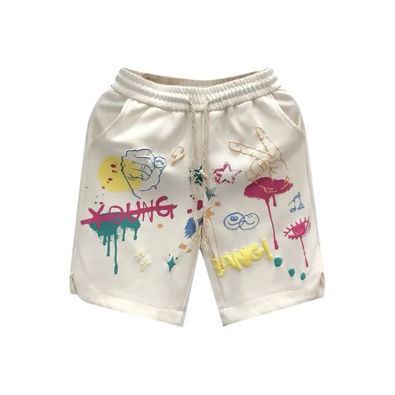 TYPERIGHTER Casual Shorts Unisex Black-6