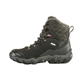 Oboz Anti Slip Wear Resistant High Top Hiking Shoes Women's Black