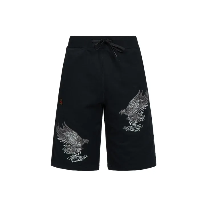 EVISU Sports Shorts Men Black-0