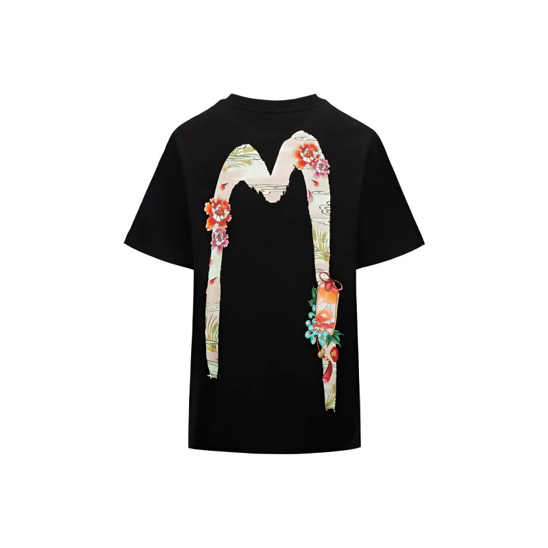 EVISU SS22 Drop Shoulder Sleeve T Shirt Women's-2