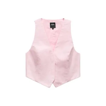 ZARA Trf Tank Tops Women's Pink