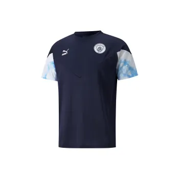 PUMA Manchester City Football Club Soccer Jerseys Men's Tweed Blue White