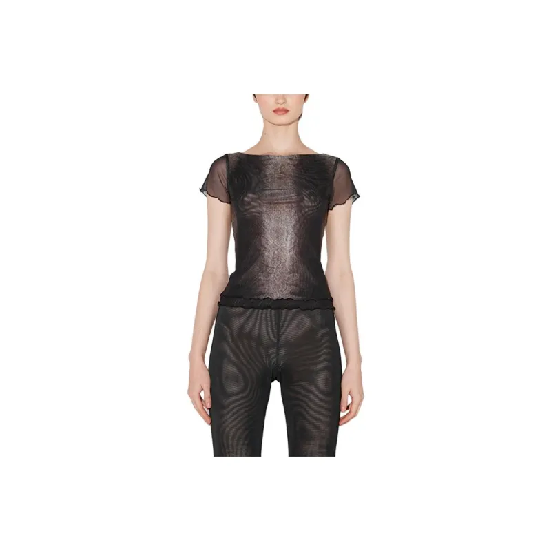 Misbhv X Esther Yu Yu Shuxin Co-authored Series T-Shirts Women's Black Gray Color-0