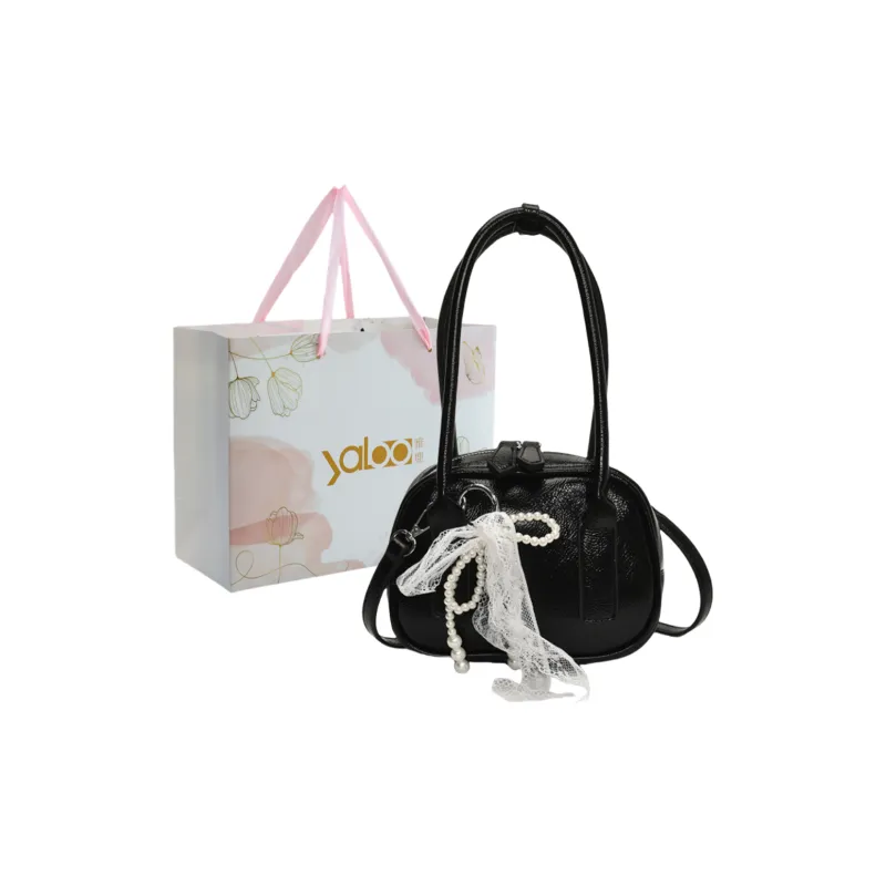 Yalu PU Shoulder Bag, Crossbody Bag, Handbag Women's Ecru/Pink/Blue/Silver/Black-24