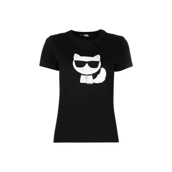 KARL LAGERFELD / Karl Lagerfeld Jeans T Shirts Women's Black