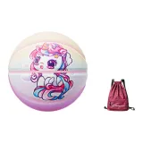 JK Plaid Backpack-Sandy Red+Basketball