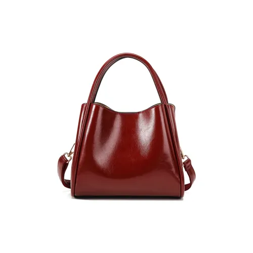 PAYOT Microfiber Synthetic Leather Shoulder Bag, Crossbody Bag, Handbag Regular Women's Burgundy