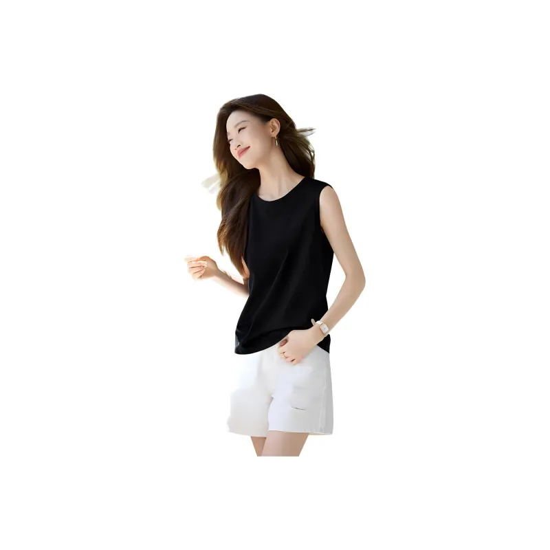 Mo Han Yi Mei Tank Top Women's Black-0