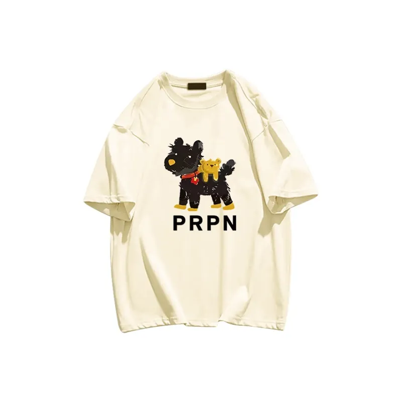 Cotton Shopping Short Sleeved T Shirts Unisex-3