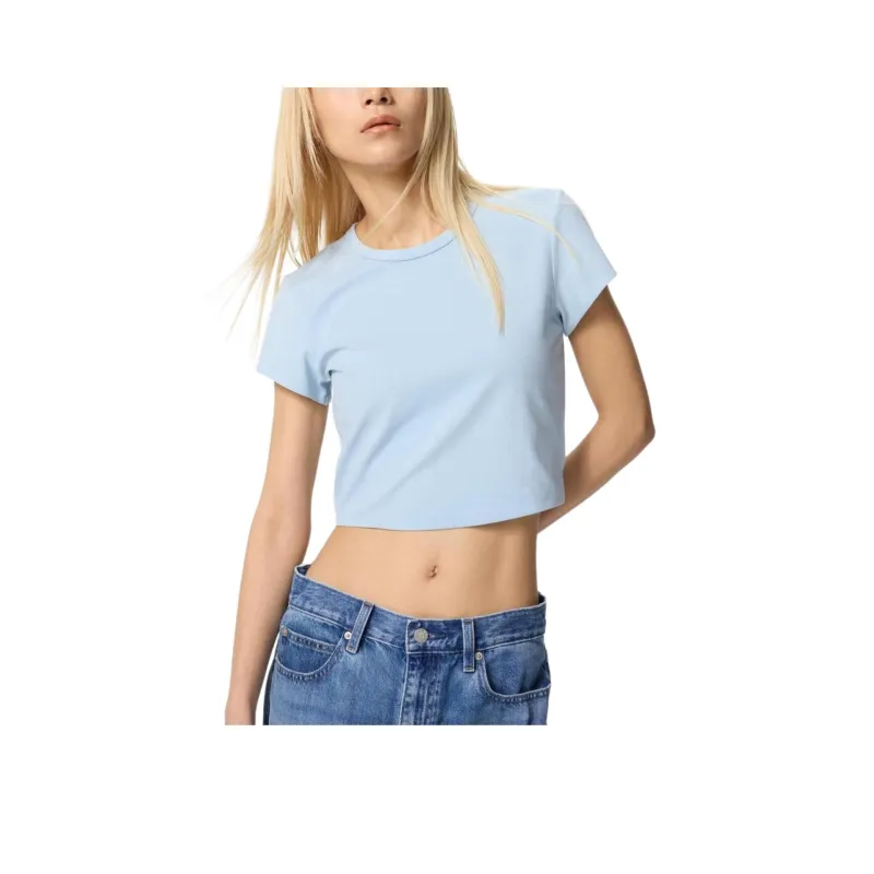 UNIQLO T Shirt Women's Aqua Blue-0